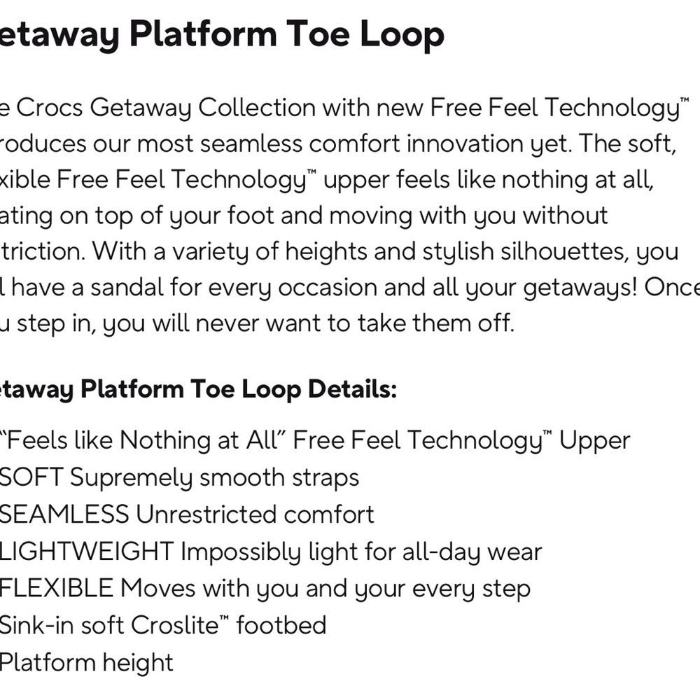 Crocs Black Platform Toe Loop Sandals - image 4